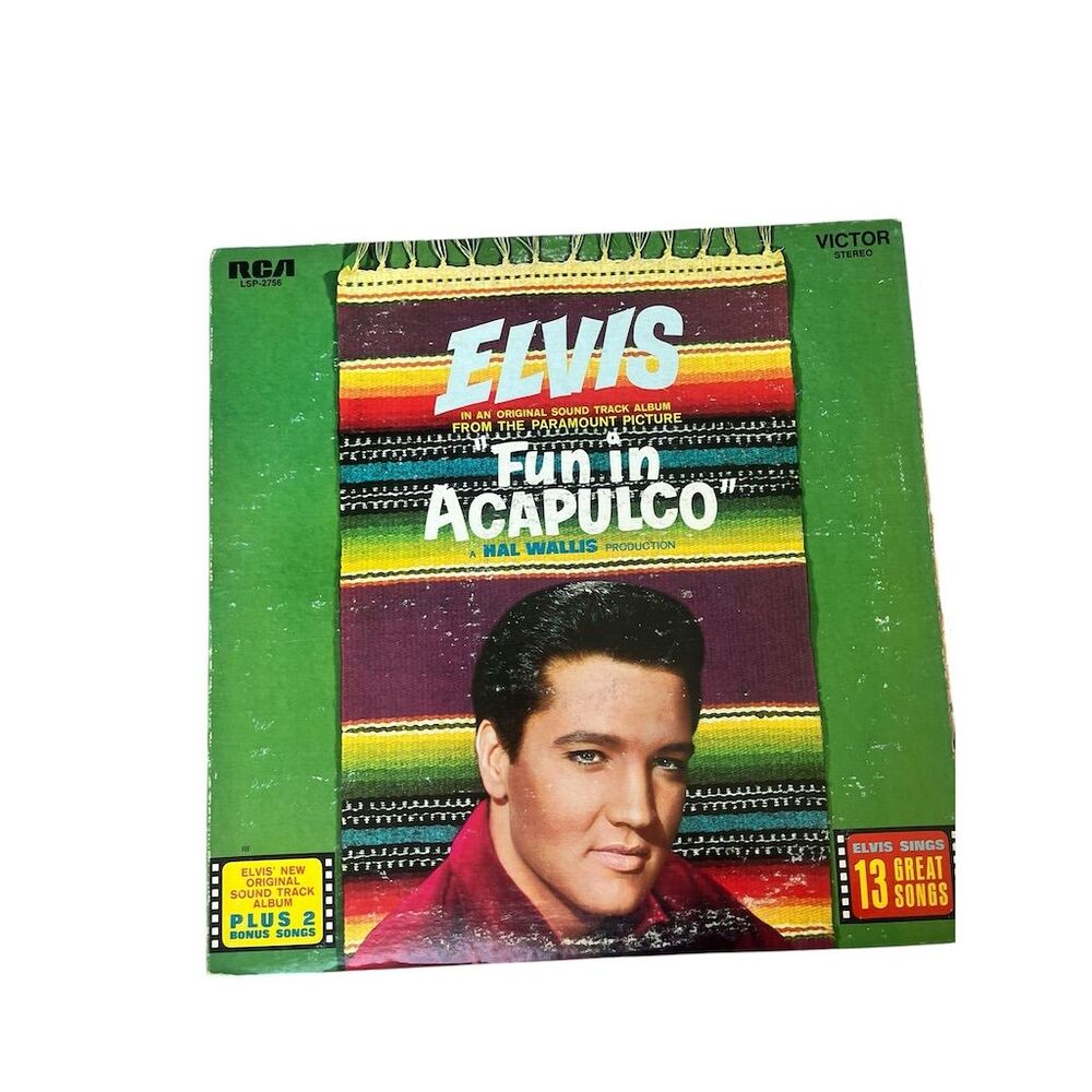 Elvis Presley Fun in Acapulco Soundtrack LP Vinyl Record RCA‎ Victor 1963